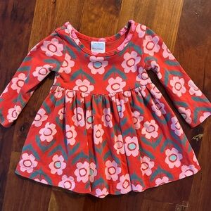 Hanna Andersson Red and Pink Floral Dress